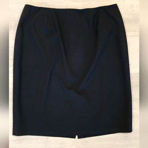 [14-16] Lafayette 148 New York Midnight Navy Pencil Skirt